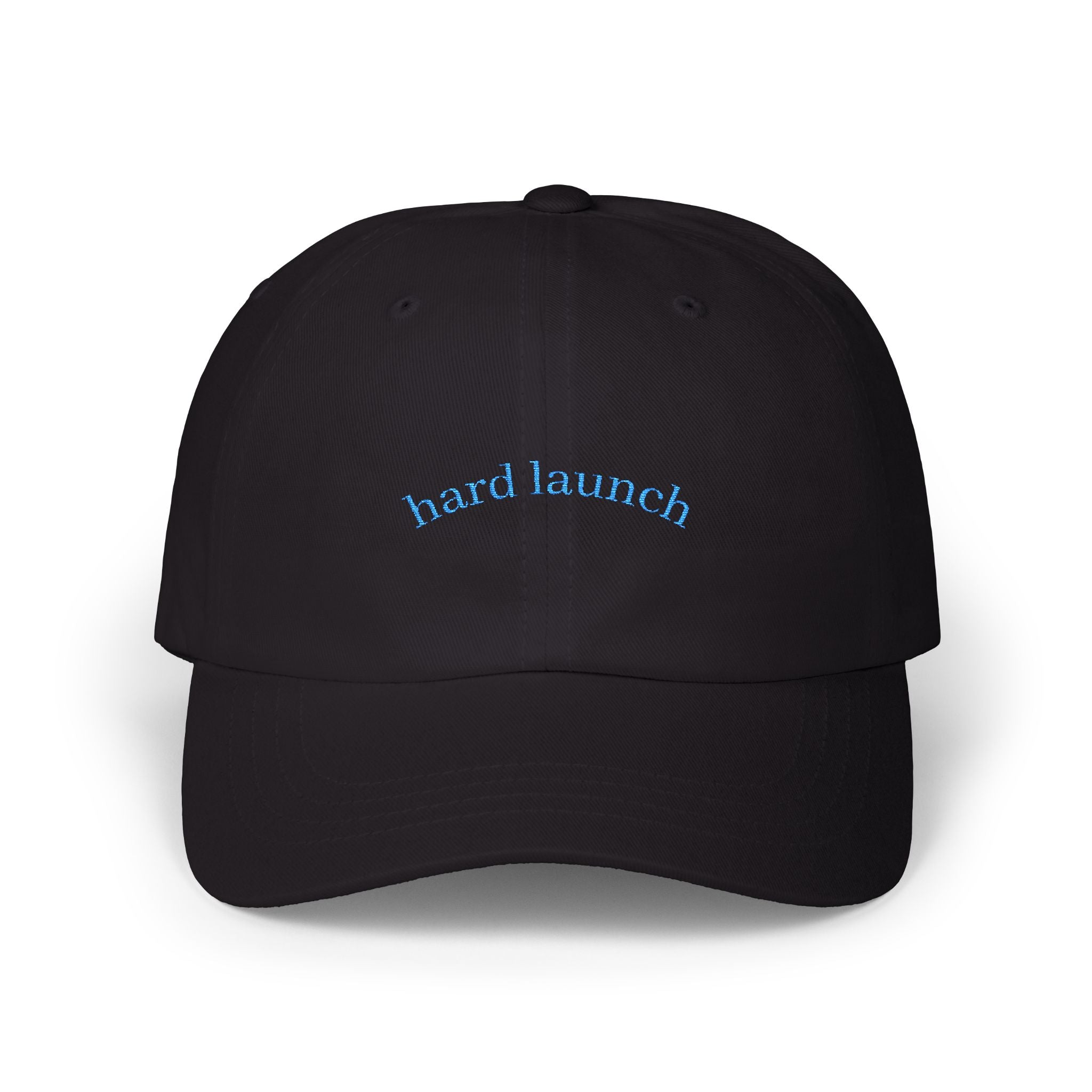 Classic Dad Cap: Hard Launch Embroidered Adjustable Hat for Fashion-Forward Men, Casual Wear, Gift for Dad, Summer Accessory