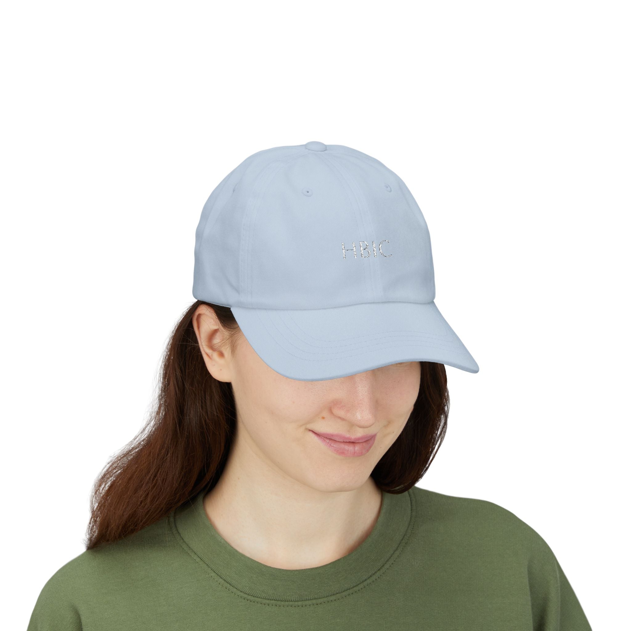 Stylish Dad Cap, Casual Dad Hat with HBIC Text, Gift for Fathers, Everyday Wear, Outdoor Adventures, Trendy Accessories