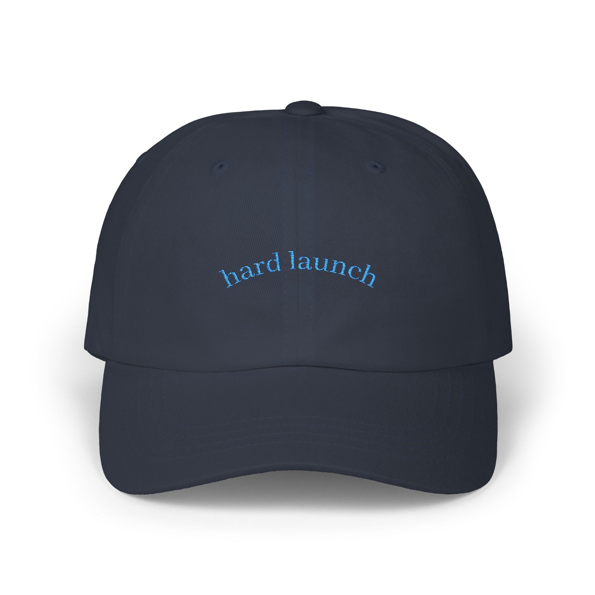 Classic Dad Cap: Hard Launch Embroidered Adjustable Hat for Fashion-Forward Men, Casual Wear, Gift for Dad, Summer Accessory