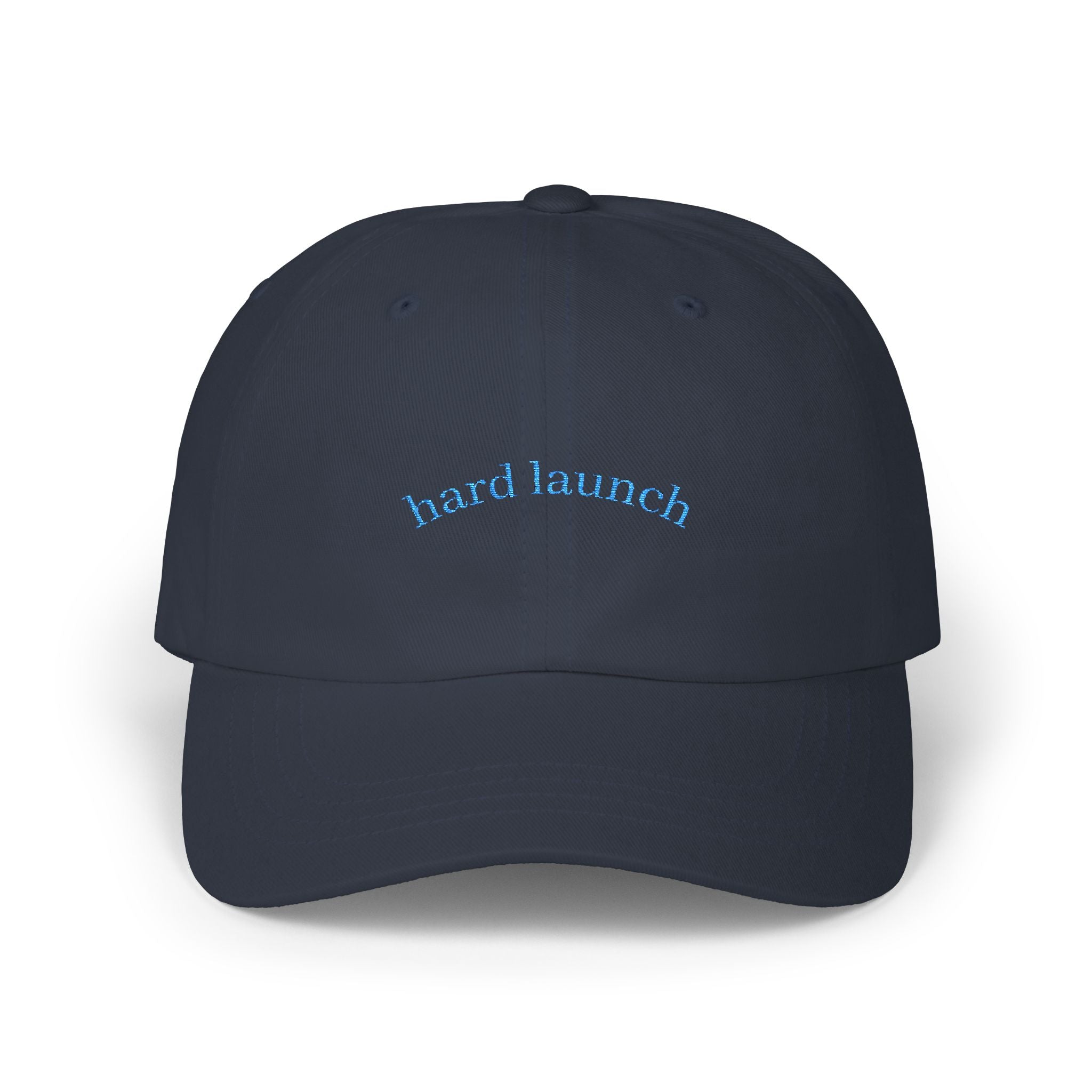 Classic Dad Cap: Hard Launch Embroidered Adjustable Hat for Fashion-Forward Men, Casual Wear, Gift for Dad, Summer Accessory