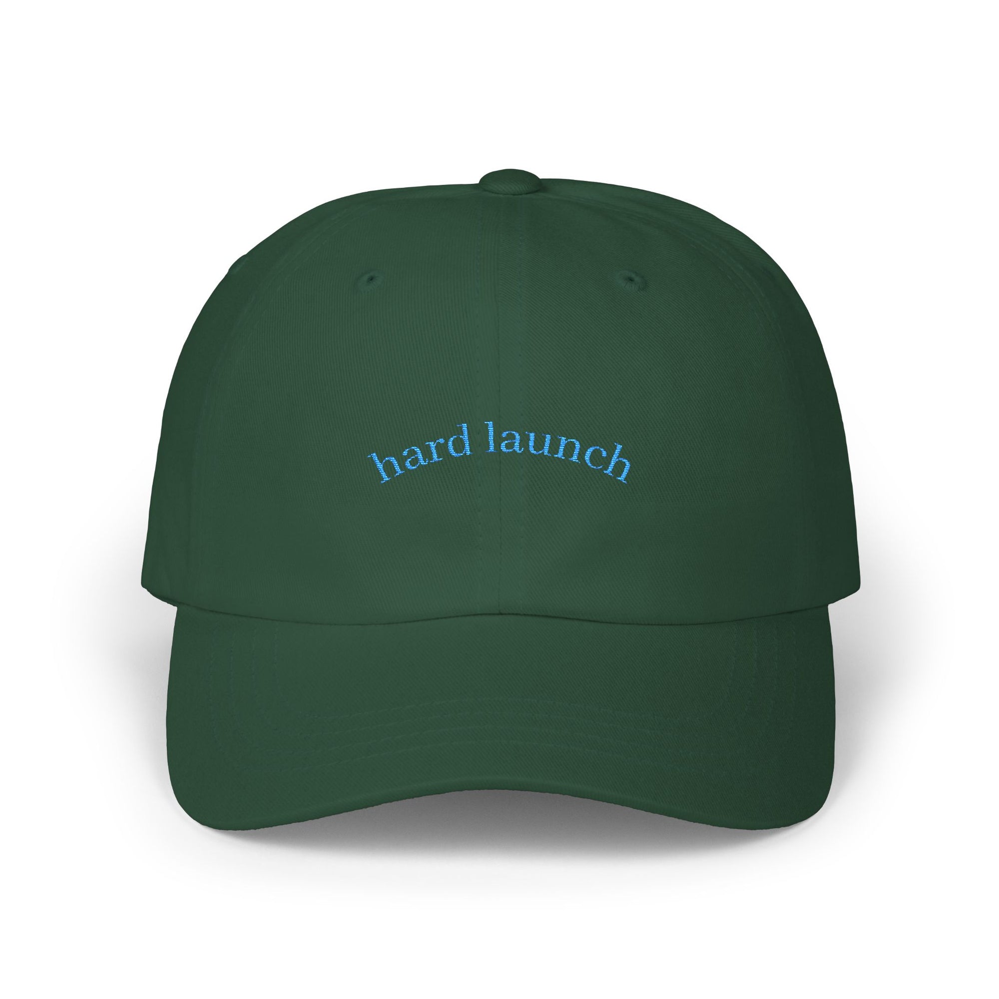 Classic Dad Cap: Hard Launch Embroidered Adjustable Hat for Fashion-Forward Men, Casual Wear, Gift for Dad, Summer Accessory