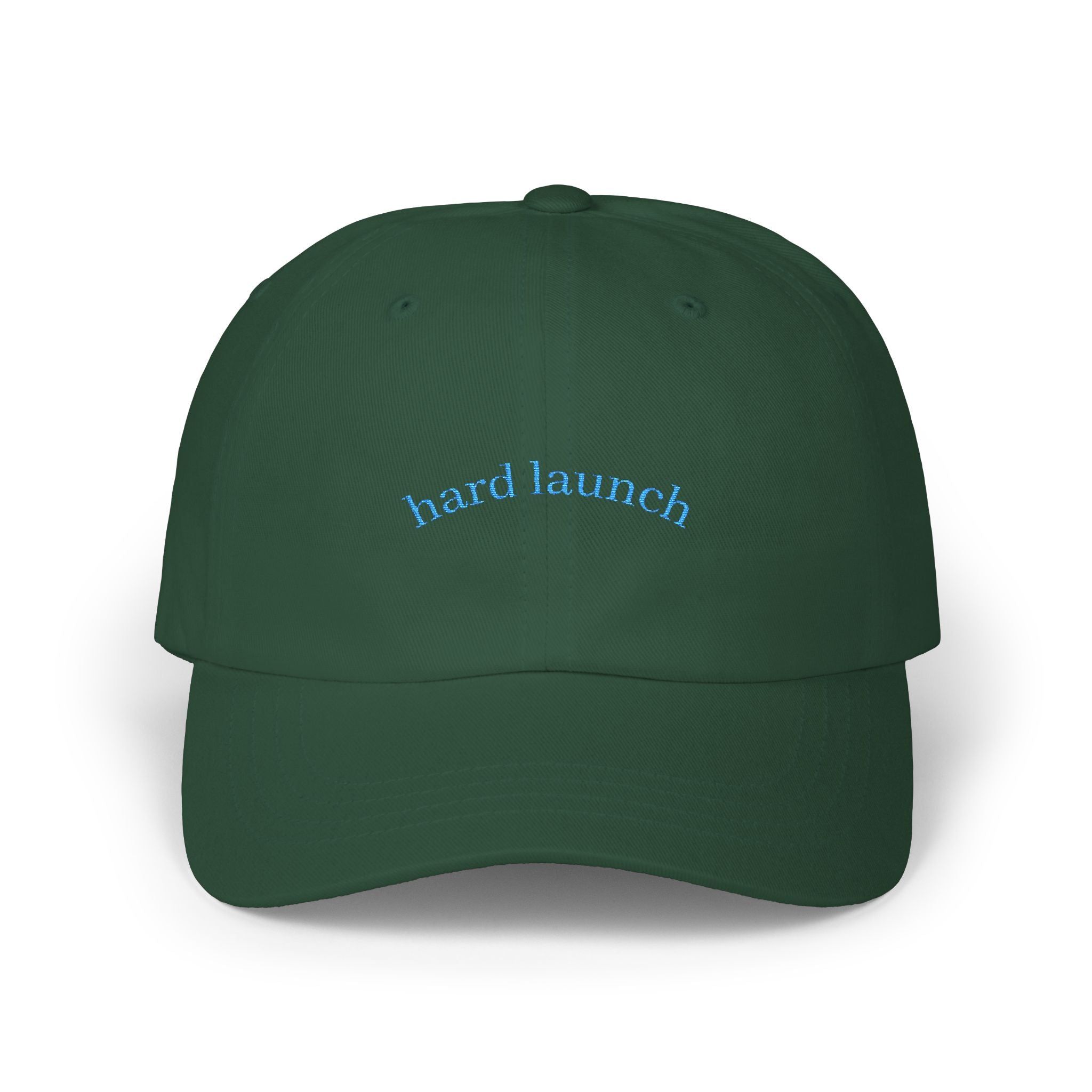 Classic Dad Cap: Hard Launch Embroidered Adjustable Hat for Fashion-Forward Men, Casual Wear, Gift for Dad, Summer Accessory