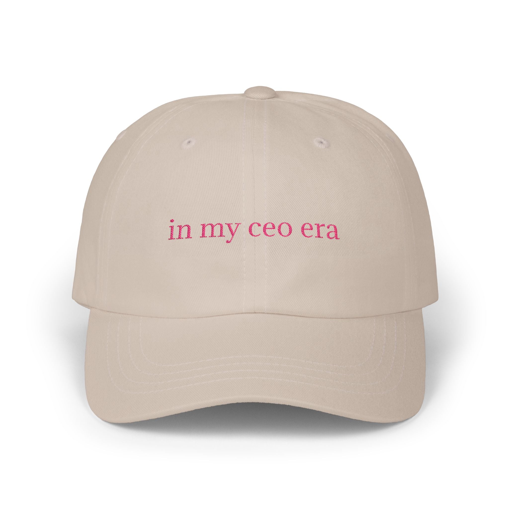 CEO Era Dad Cap | Trendy White Baseball Hat, Gift for Entrepreneurs, Casual Accessory, Adjustable Cap, Summer Essential