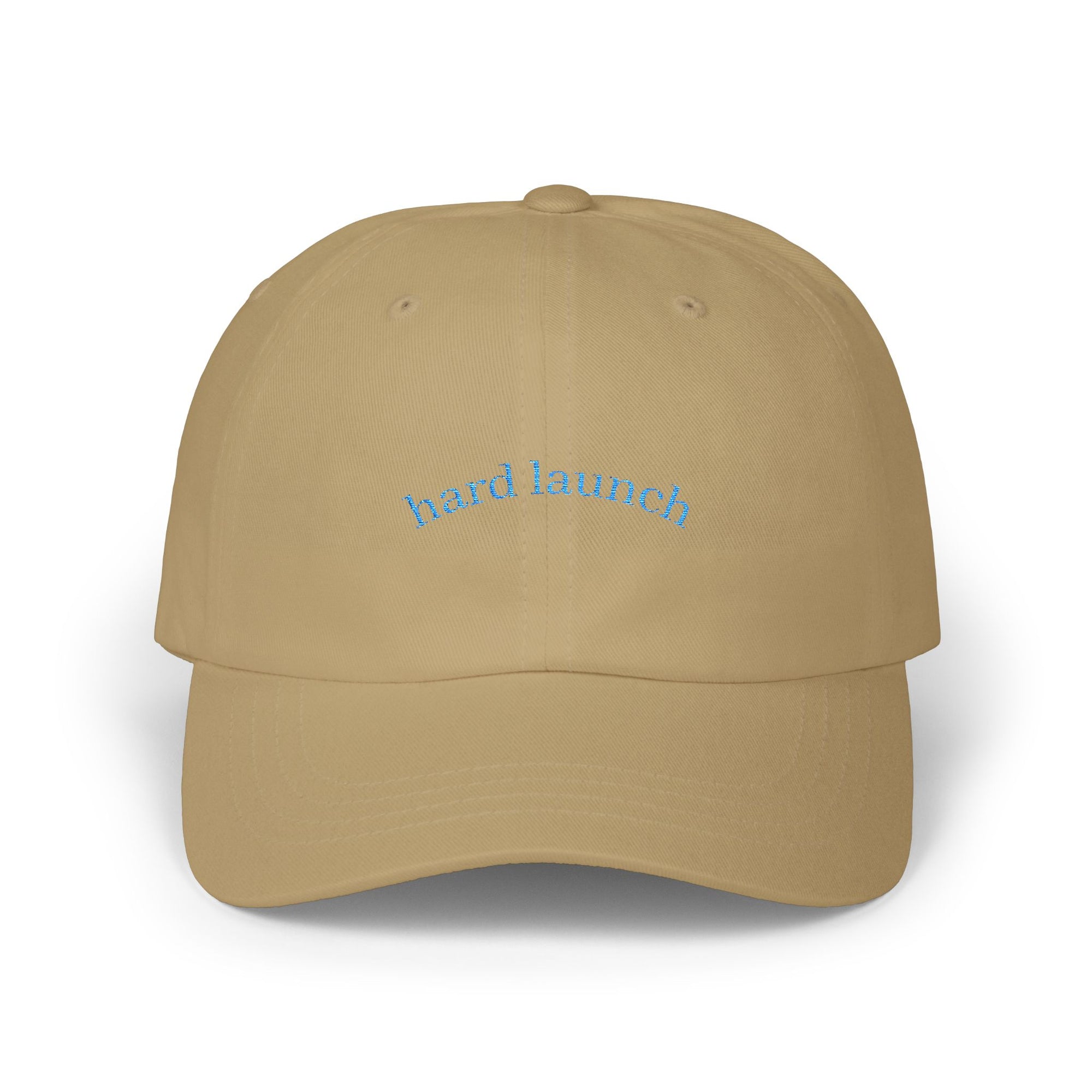 Classic Dad Cap: Hard Launch Embroidered Adjustable Hat for Fashion-Forward Men, Casual Wear, Gift for Dad, Summer Accessory