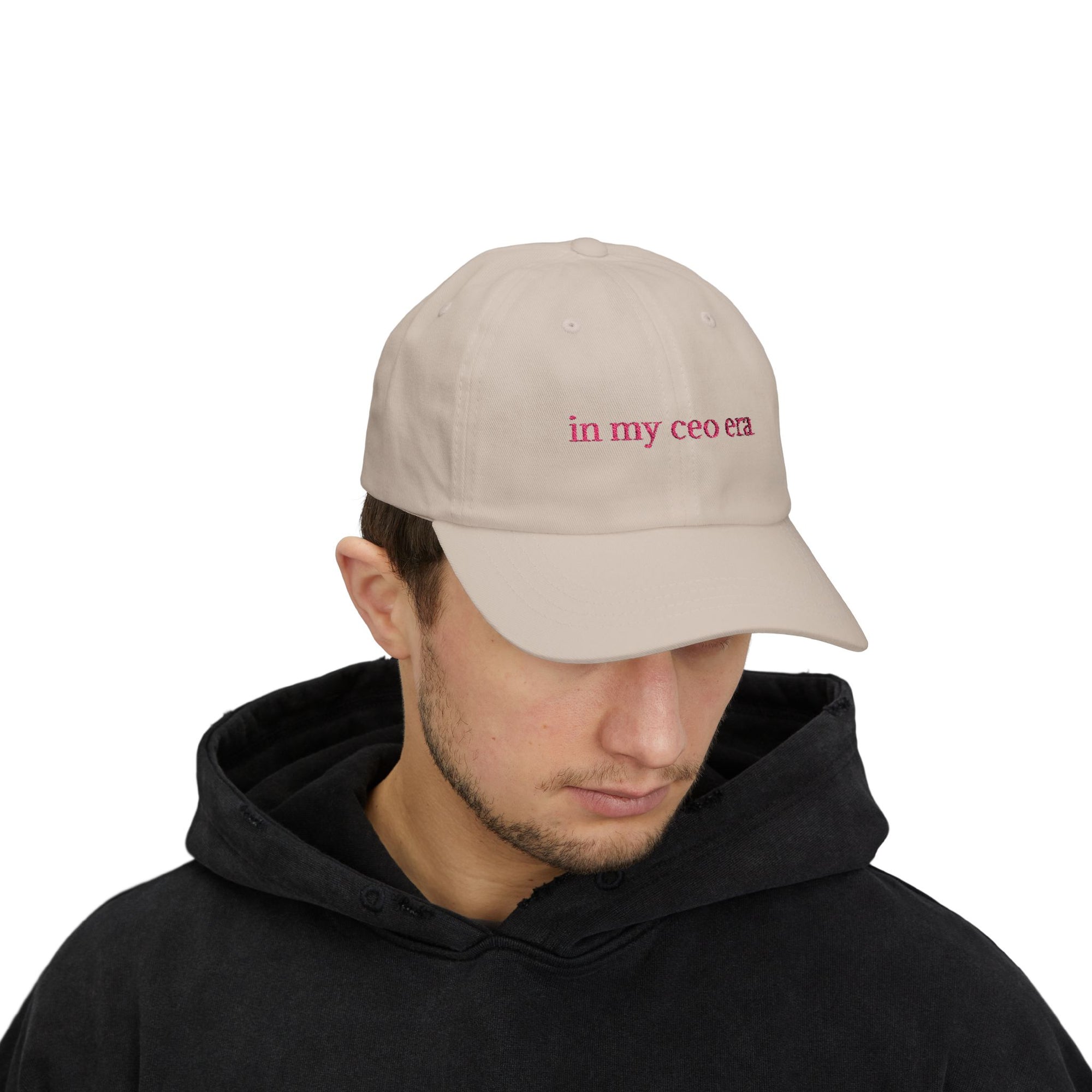 CEO Era Dad Cap | Trendy White Baseball Hat, Gift for Entrepreneurs, Casual Accessory, Adjustable Cap, Summer Essential