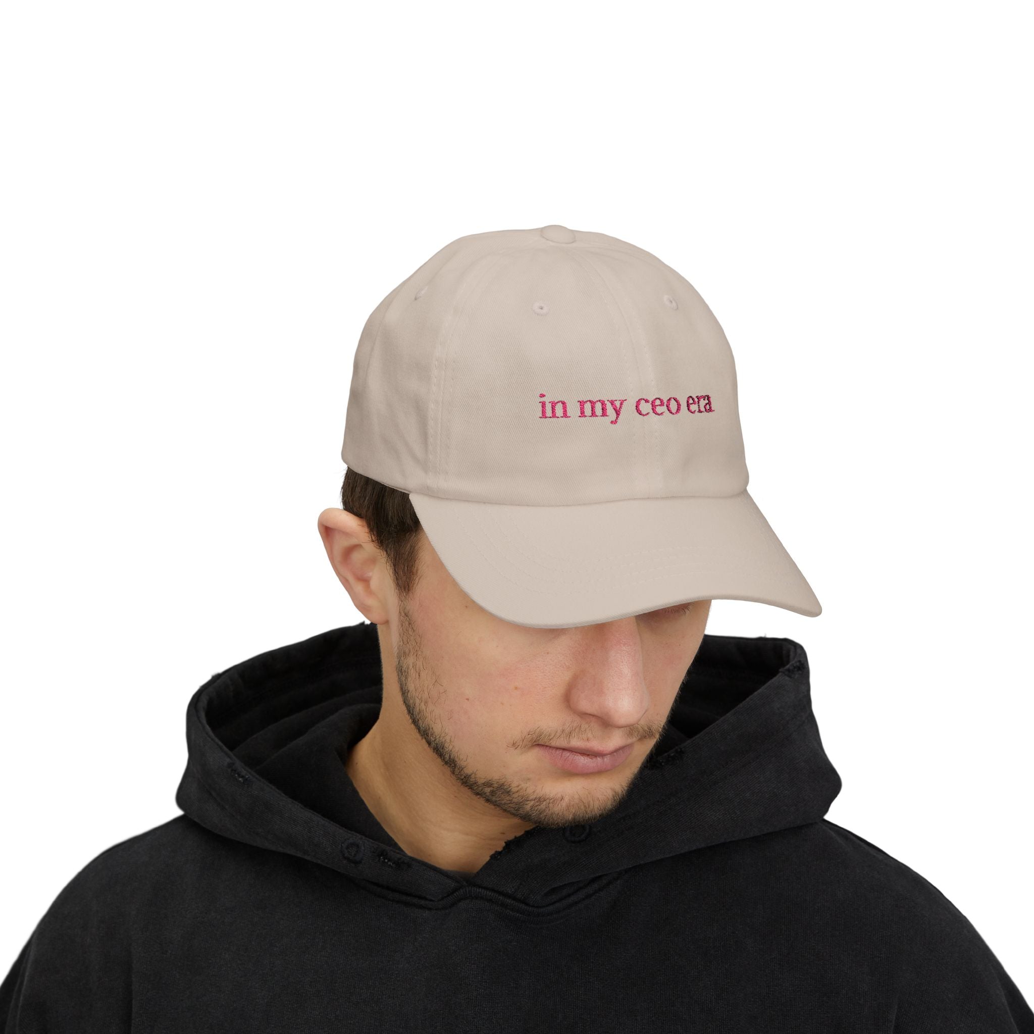 CEO Era Dad Cap | Trendy White Baseball Hat, Gift for Entrepreneurs, Casual Accessory, Adjustable Cap, Summer Essential