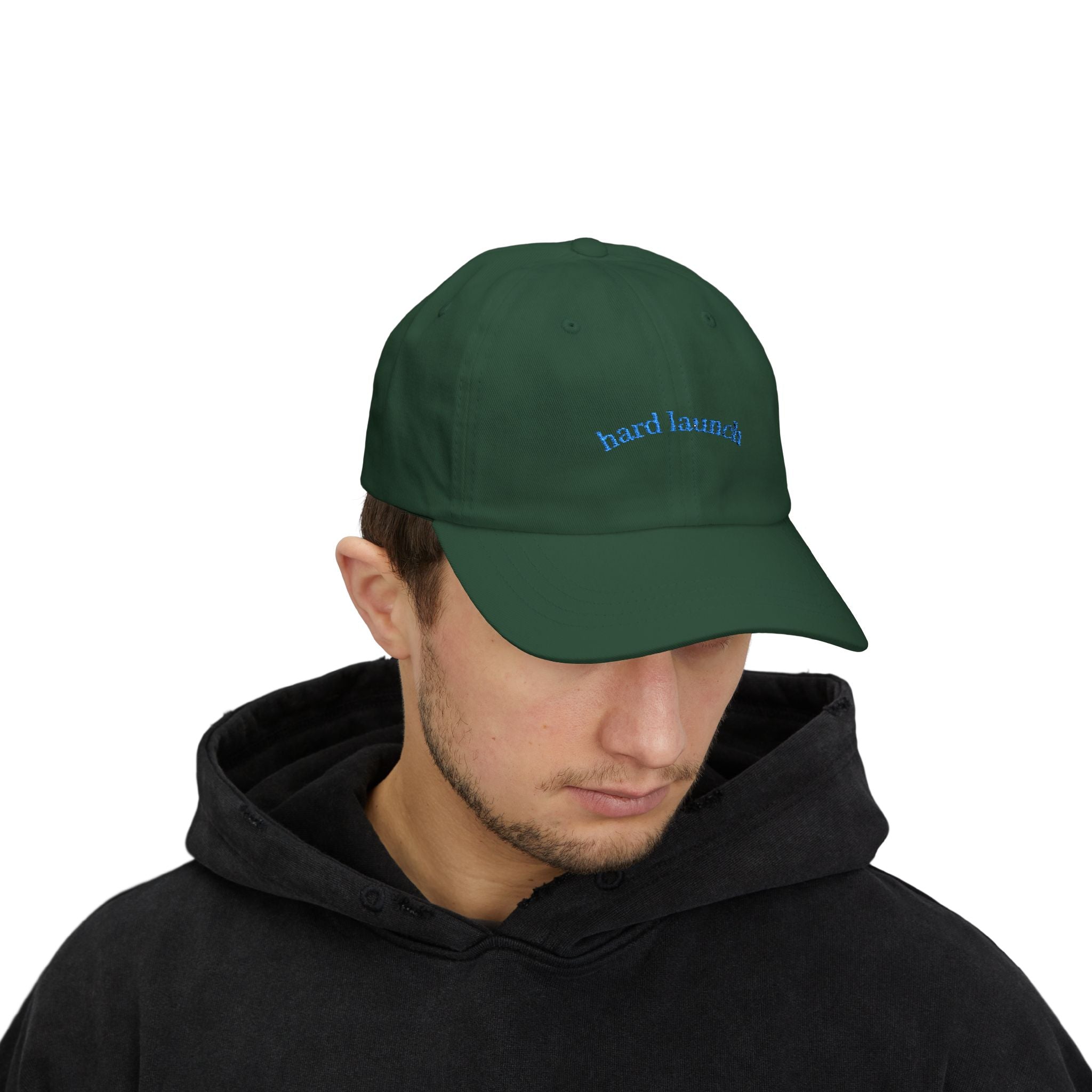 Classic Dad Cap: Hard Launch Embroidered Adjustable Hat for Fashion-Forward Men, Casual Wear, Gift for Dad, Summer Accessory